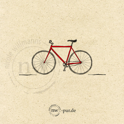 Postkarte Fahrrad