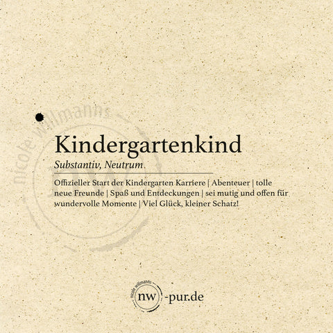 Postkarte "Kindergartenkind"