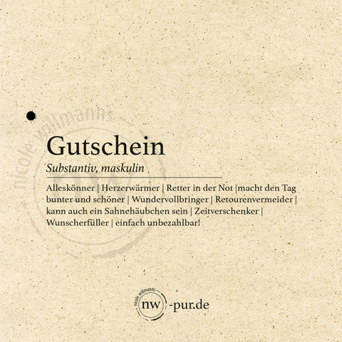 Postkarte "Gutschein"