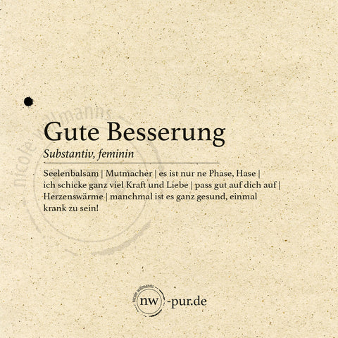 Postkarte "Gute Besserung"