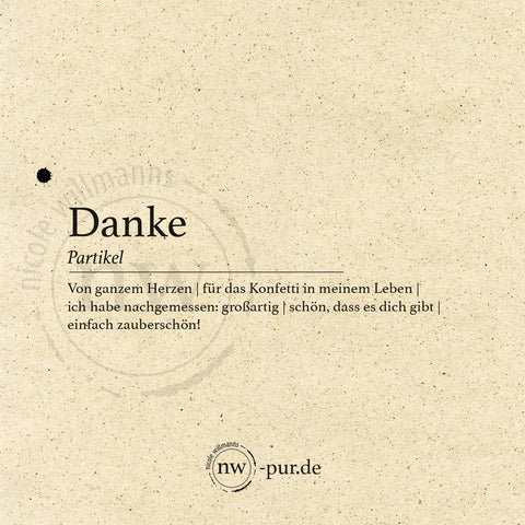 Postkarte "Danke"