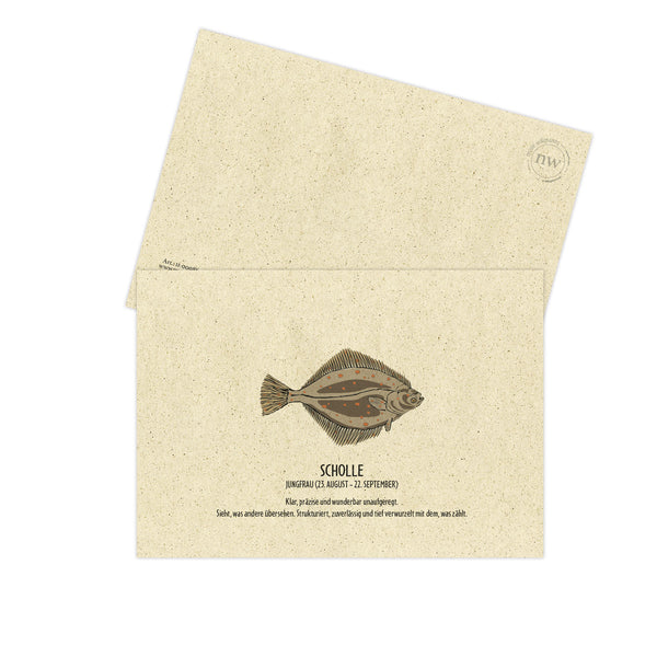 Postkarte "Scholle", Jungfrau