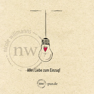 Postkarte "Alles Liebe zum Einzug!"