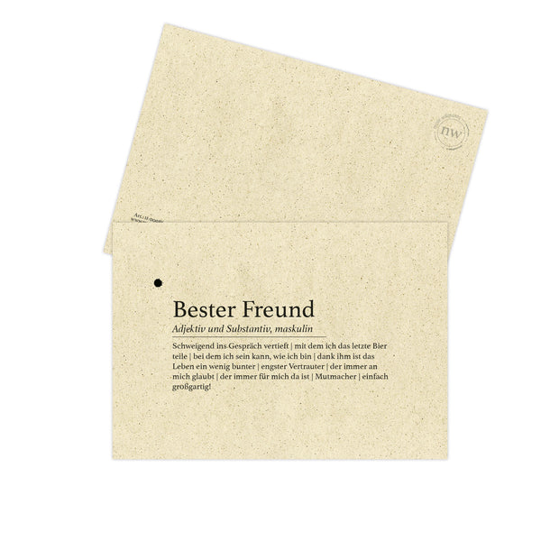 Postkarte "Bester Freund"